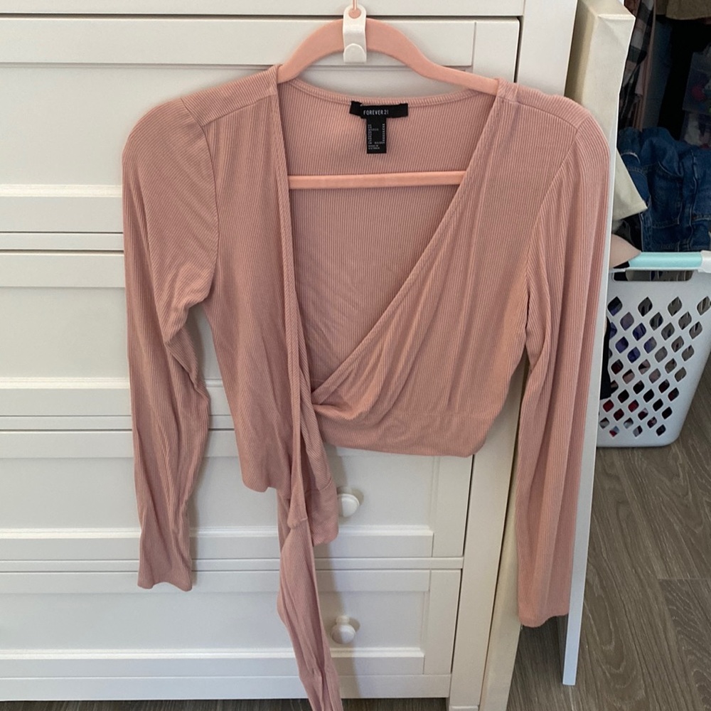 forever 21 wrap/tie top